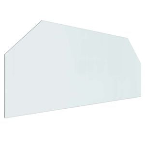 vidaXL Placă de sticlă pentru semineu Transparent 120 x 50 cm Sticlă