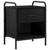 vidaXL Dulap de noapte Stejar Negru 40 x 30 x 50 cm Lemn prelucrat
