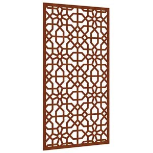 vidaXL Decor perete de grădină 105x55 cm design Maur oțel Corten