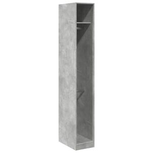vidaXL Șifonier, gri beton, 30x50x200 cm, lemn prelucrat