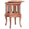 vidaXL Dulap cu vitrină, natural, 50x50x76 cm, lemn masiv de mahon
