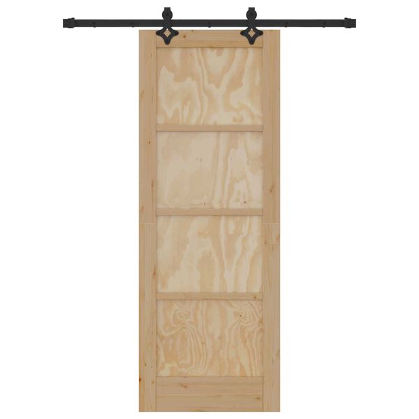 vidaXL Ușă glisantă ORKDAL Maro 73,5 x 198,5 cm Lemn de pin masiv