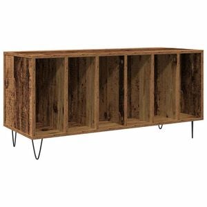 vidaXL Dulap pentru discuri de vinil Lemn vechi 100 x 38 x 48 cm