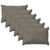 vidaXL Husă pentru pernă 6 pcs HOUTEN Gri deschis 50 x 80 cm Catifea