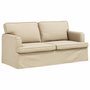 vidaXL Canapea Crem 162 x 80 x 85 cm țesătură