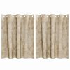 vidaXL Cortine din catifea cu perdele 2 pcs Crem 140 x 140 cm Catifea