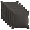 vidaXL Pernă 6 buc. HOUTEN Gri &icirc;nchis 30 x 30 cm In sintetic
