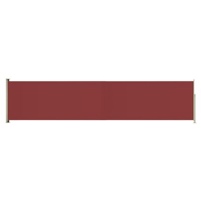 vidaXL Copertină laterală retractabilă de terasă, roșu, 140x600 cm
