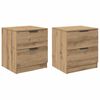 vidaXL Dulap de noapte 2 buc. Stejar Artizanal 45 x 39 x 50 cm