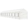 vidaXL Foișor cu acoperiș, alb, 20,07x2,28x2,69 m, polietilenă