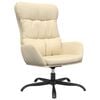 vidaXL Scaun de relaxare, crem, material textil