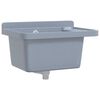 vidaXL Chiuvetă lavoar pentru montare pe perete gri 50x35x24 cm rășină