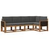 vidaXL Set de canapele de exterior 5 buc. Natural și Antracit