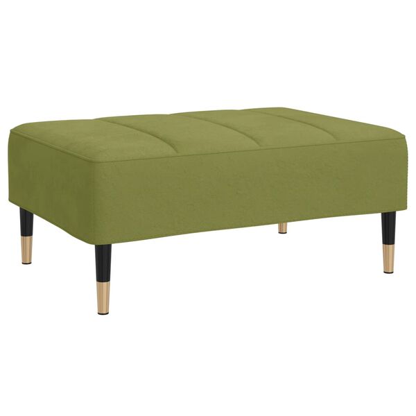 vidaXL Taburet, verde deschis, 78x56x32 cm, catifea