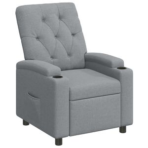 vidaXL Fotoliu recliner Gri deschis 75 x 95 x 101 cm Țesătură