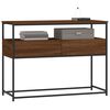 vidaXL Măsuță consolă, stejar maro, 100x40x75 cm, lemn prelucrat