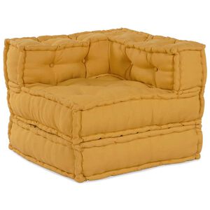 vidaXL Unitatea de sofa modulară galben 70x70x54 țesătură