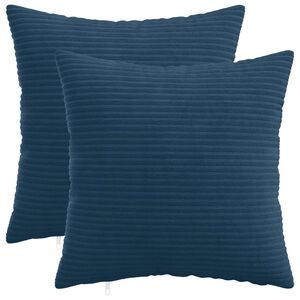 vidaXL Husă pentru pernă 2 pcs HEERLEN Albastru marin 30 x 30 cm cord