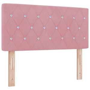 vidaXL Tăblie cap cu headboard Roz 90 cm Piele artificială