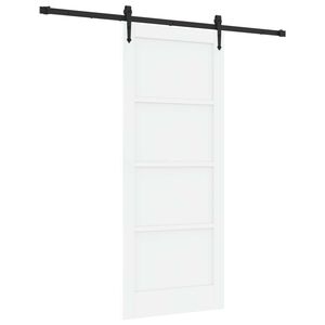 vidaXL Ușă glisantă ORKDAL 83 x 202 cm Lemn masiv de pin Alb și negru