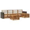 vidaXL Set de canapele de exterior 6 buc. natural