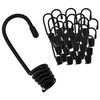 vidaXL C&acirc;rlige 100 buc. Negru 6 mm x 5 cm Oțel
