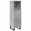 vidaXL Dulap de baie, gri beton, 30x30x100 cm, lemn prelucrat