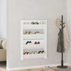 vidaXL Pantofare de perete, 2 buc., alb, 80x18x60 cm, PAL