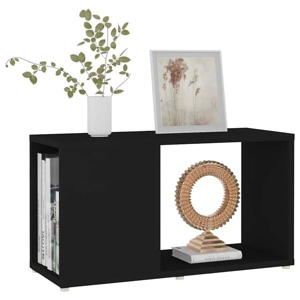 vidaXL Comodă TV, negru, 60x24x32 cm, PAL
