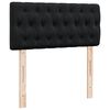 vidaXL Pat box spring cu saltea, negru, 80x200 cm, catifea