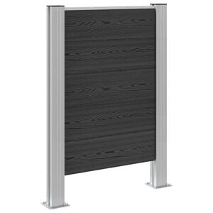 vidaXL &Icirc;mprejmuire pentru Coș de Gunoi Gri 85 x 12 x 115 cm