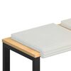 vidaXL Perna pentru bancă 4 buc. Catifea pufoasă Crem Ad&acirc;ncime 35 cm