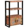 vidaXL Raft cu uși Maro 72 x 33 x 110 cm Lemn masiv recuperat și metal
