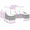 vidaXL Set de masă pentru grădină cu pernă cu depozitare 6 pcs Gri