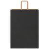 vidaXL Pungi de h&acirc;rtie 250 buc cu m&acirc;nere negre 32x17x44 cm