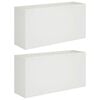 vidaXL Vază pentru Grădină 2 buc. Alb 100 x 30 x 40 cm