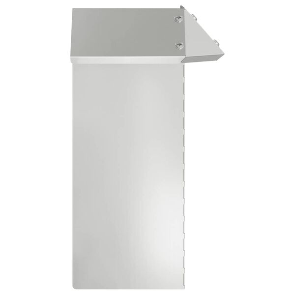 vidaXL Gard pentru melci 4 pcs Argintiu 13,5 x 13,5 x 25 cm