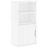 vidaXL Dulap lateral &bdquo;ODDA&rdquo; alb 40x24x79 cm, lemn masiv de pin