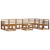 vidaXL Set de canapele de exterior 9 pcs natural Lemn Solid de Acacia