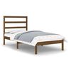 vidaXL Cadru de pat single, maro miere, 90x190 cm, lemn masiv