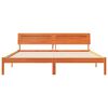 vidaXL Cadru de pat Maroniu cerat 180 x 200 cm Lemn de pin masiv