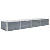 vidaXL Strat &icirc;nălțat de grădină, gri, 320 x 80 x 45 cm oțel galvanizat