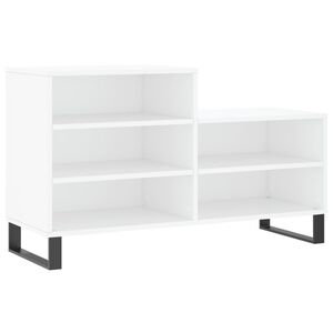 vidaXL Pantofar, alb, 102x36x60 cm, lemn compozit