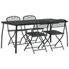 vidaXL Set de Mobilier pentru Exterior 5 buc. Antracit Fier și Oțel
