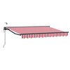 vidaXL Cort electric retractabil Roșu, Alb, Antracit 3 x 2,5 m