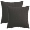 vidaXL Husă pentru pernă 2 pcs HEERLEN Gri &icirc;nchis 35 x 35 cm