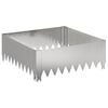 vidaXL Margine pentru gazon 60 x 60 x 20 cm Oțel Argintiu