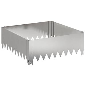 vidaXL Margine pentru gazon 60 x 60 x 20 cm Oțel Argintiu