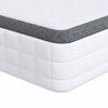 vidaXL Saltea Mediu moale 100 x 200 cm Alb și gri