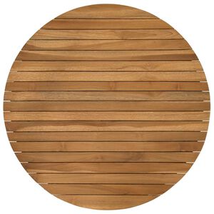 vidaXL Placă de masă &Oslash; 70 x 3,5 Rotund Lemn solid de tec natural
